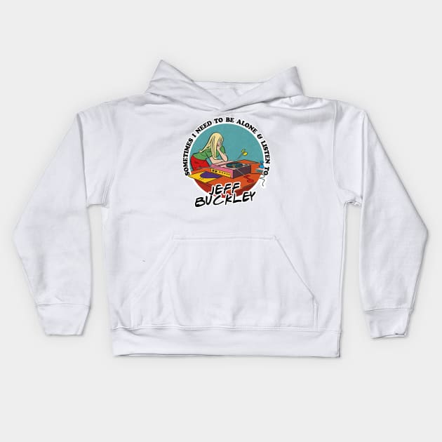 Jeff Buckley  / Music Obsessive Fan Design Kids Hoodie by DankFutura